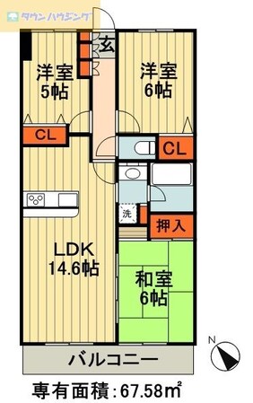 エコロジー千葉みなとレジデンスＡの物件間取画像